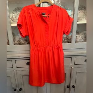 Orange J. Crew dress size small